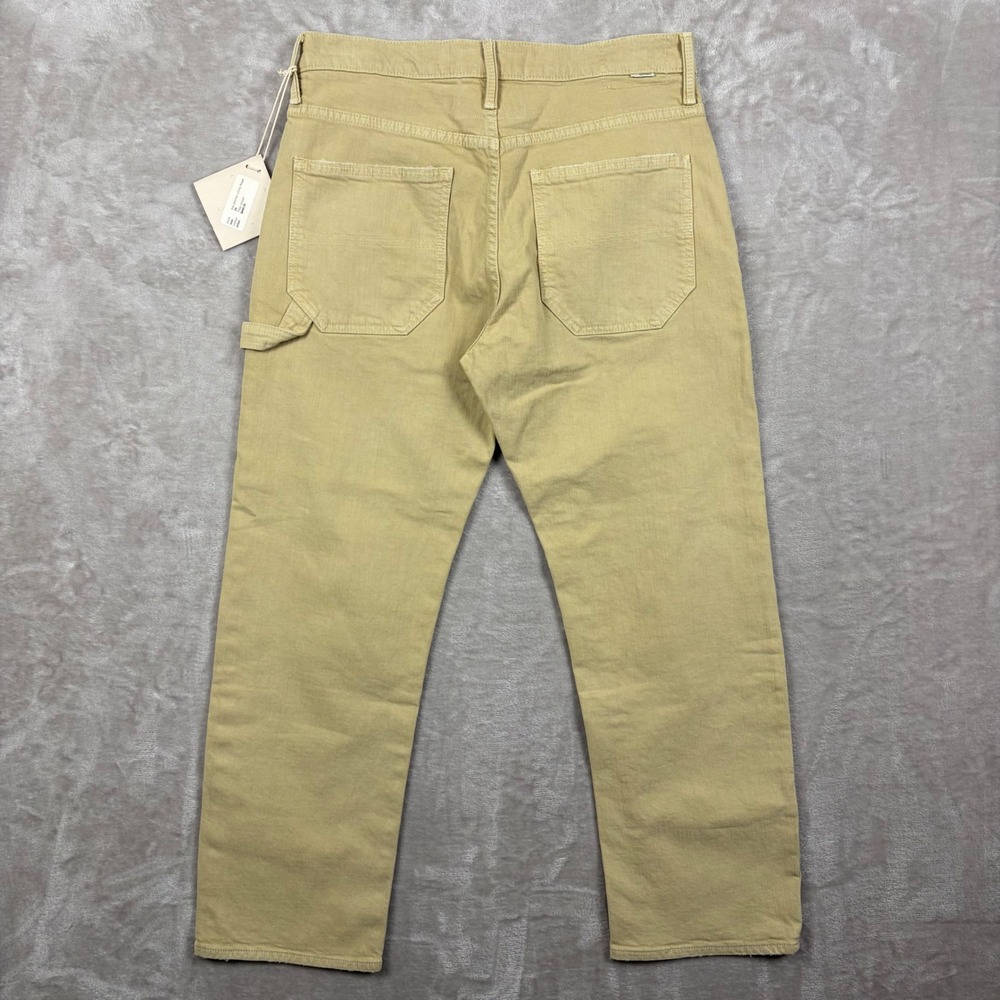 Mother Superior Jeans The Ditcher Utility Flood Pale Green Size 28 Straight Leg - Picture 3 of 16
